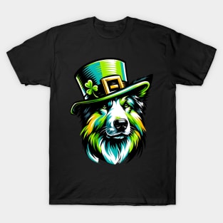 Drever Portrait in Graffiti for Saint Patrick's Day T-Shirt